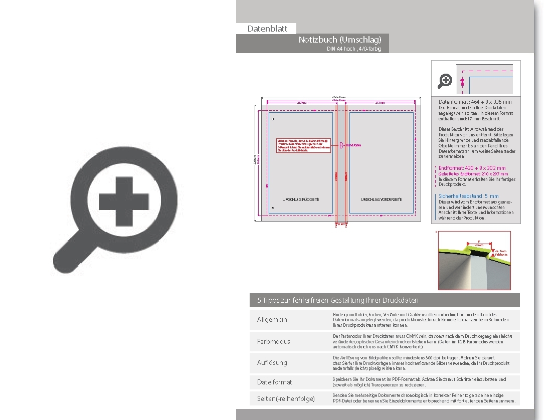 Product Bild notizbuch_din_a4_hoch__umschlag__hardcover_4_0-farbig__inhalt__256_linierte_inhaltsseiten_inkl__abrissperforation_(1_cm_vom_bund)