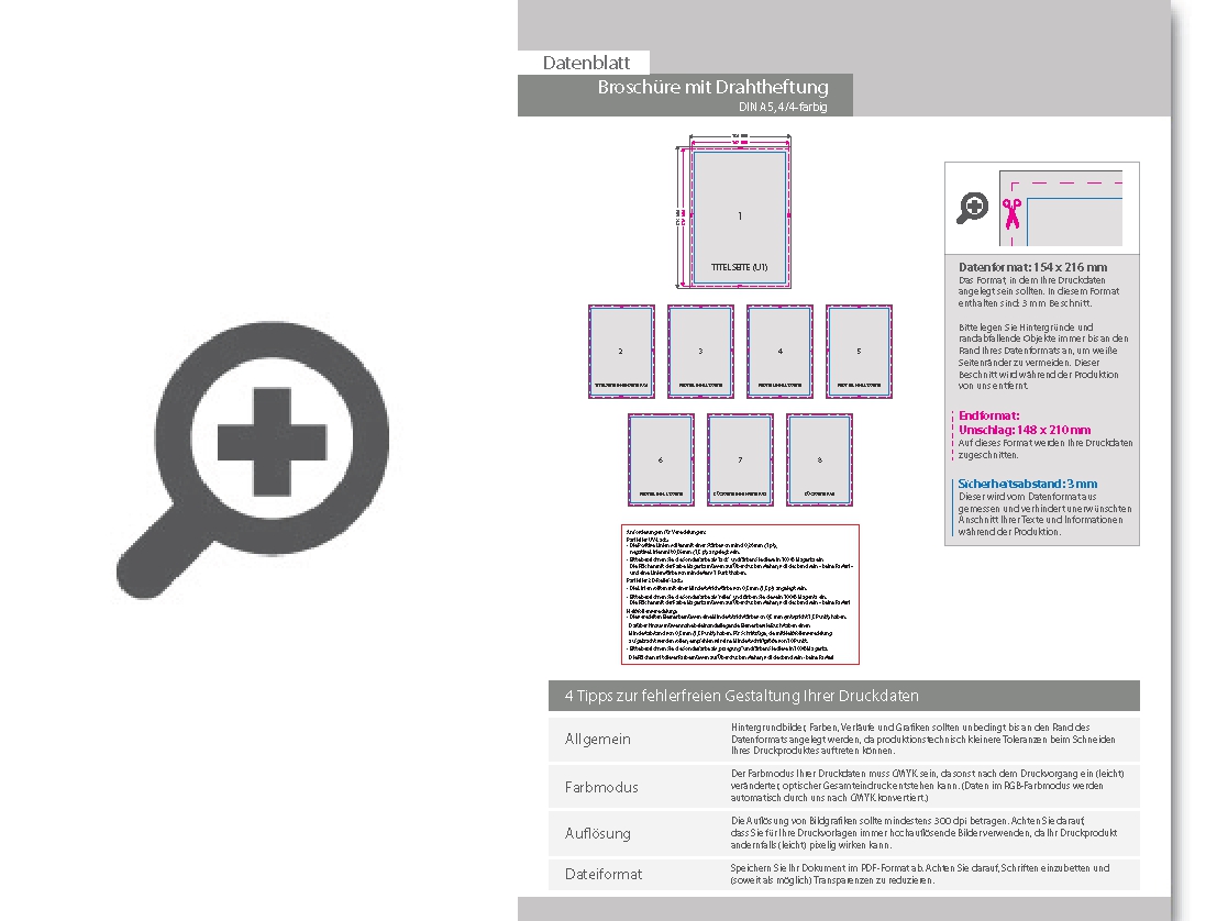 Product Bild brosch__re_mit_drahtheftung__endformat_din_a5__100-seitig